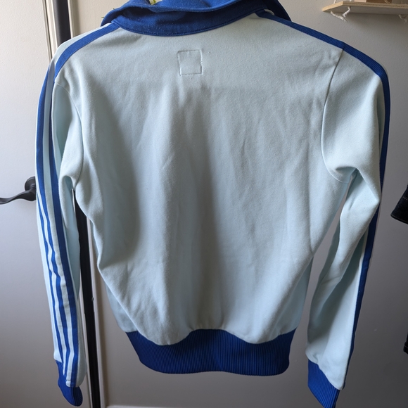 Vintage Adidas Blue and White Track Jacket - Picture 2 of 6